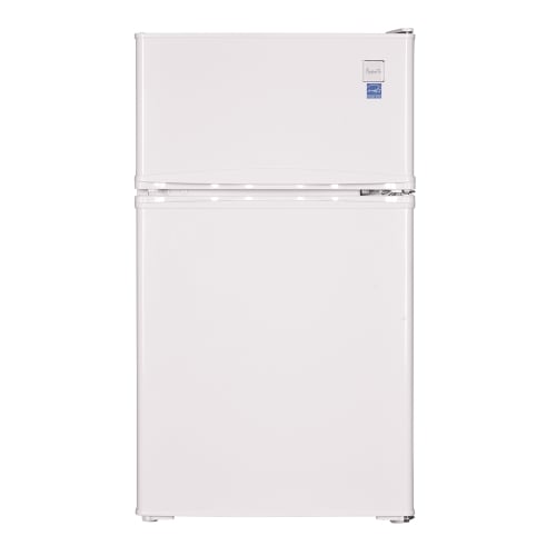 Avanti® 2 -Door Compact Refrigerator with Freezer, 3.1 Cu Ft, Energy Star Rated, Auto Defrost, White